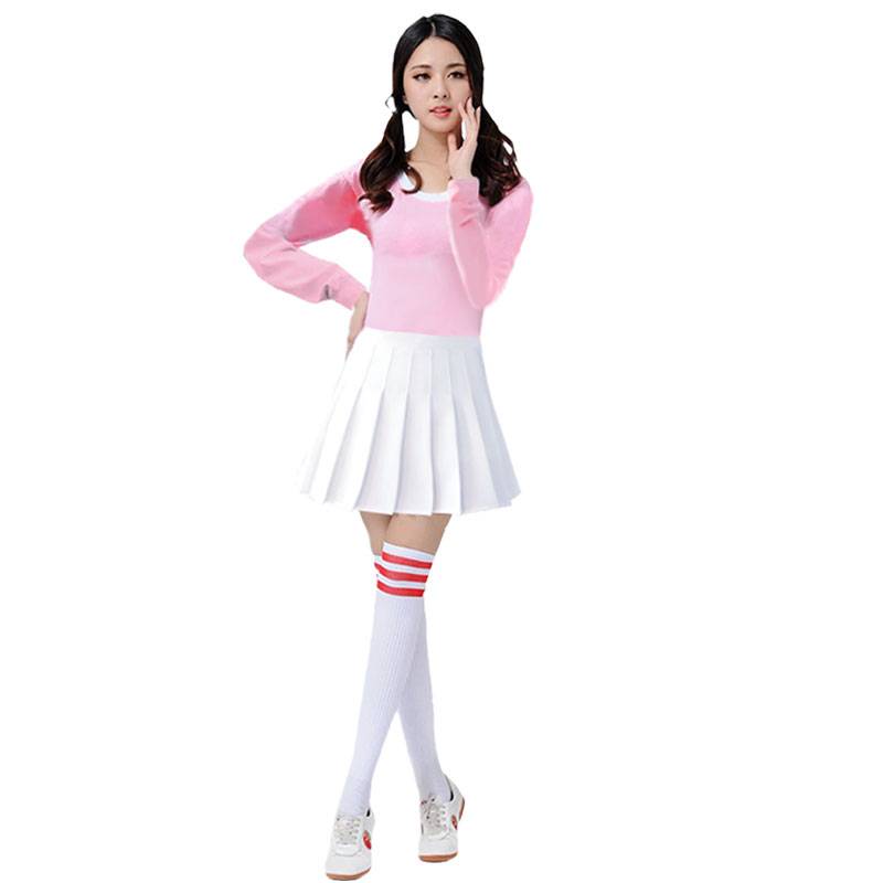 Light pink shirt with long sleeves + 0013 white dress